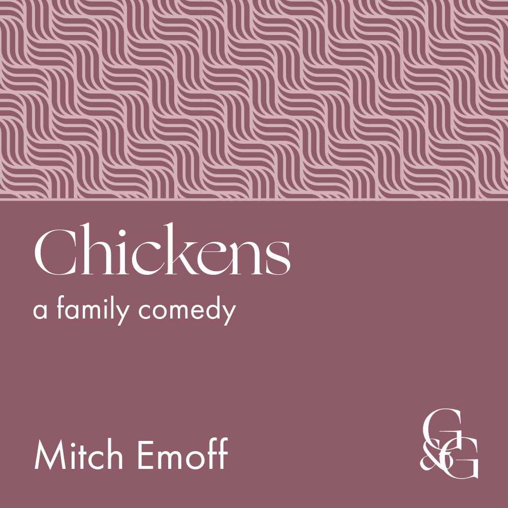 A great comedy drama high school play for teens entitled Chickens by playwright Mitch Emoff with themes of loss, grieving, adoption, rural and urban, and family that is heartwarming and family-friendly.